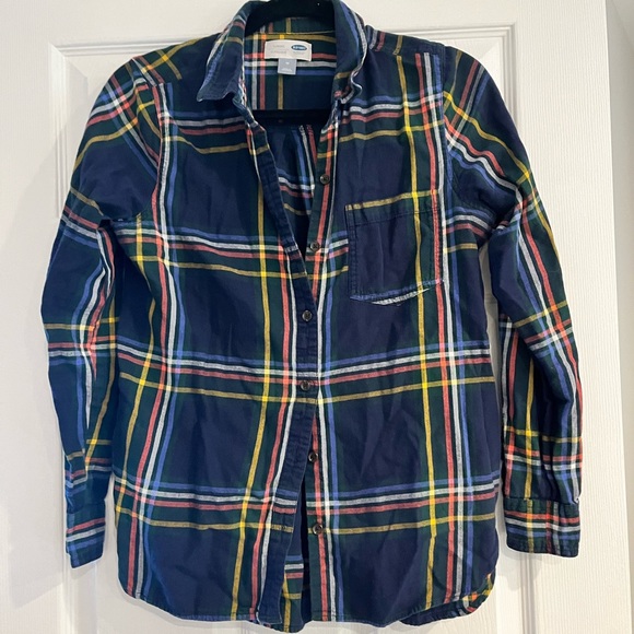 Old Navy Tops - Classic Fit Colorful Plaid Button Down.